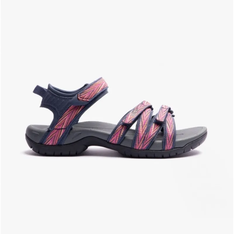 TIRRA Ladies Strappy Sandals Palms Indigo/ Rose Violet sold by Shuperb