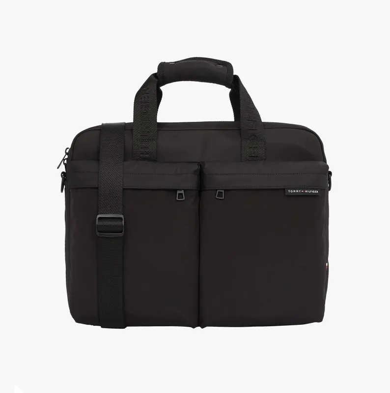 Tommy Hilfiger Rubberised Logo Laptop Bag made by Tommy Hilfiger