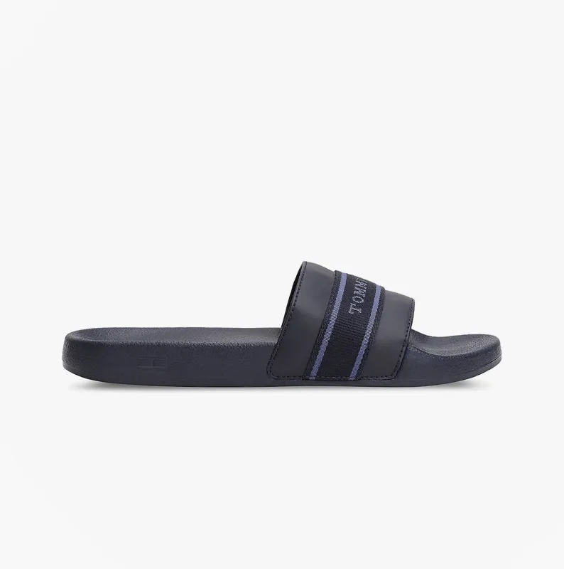 Tommy Hilfiger POOLSIDE Logo Webbing Sliders Navy made by Tommy Hilfiger
