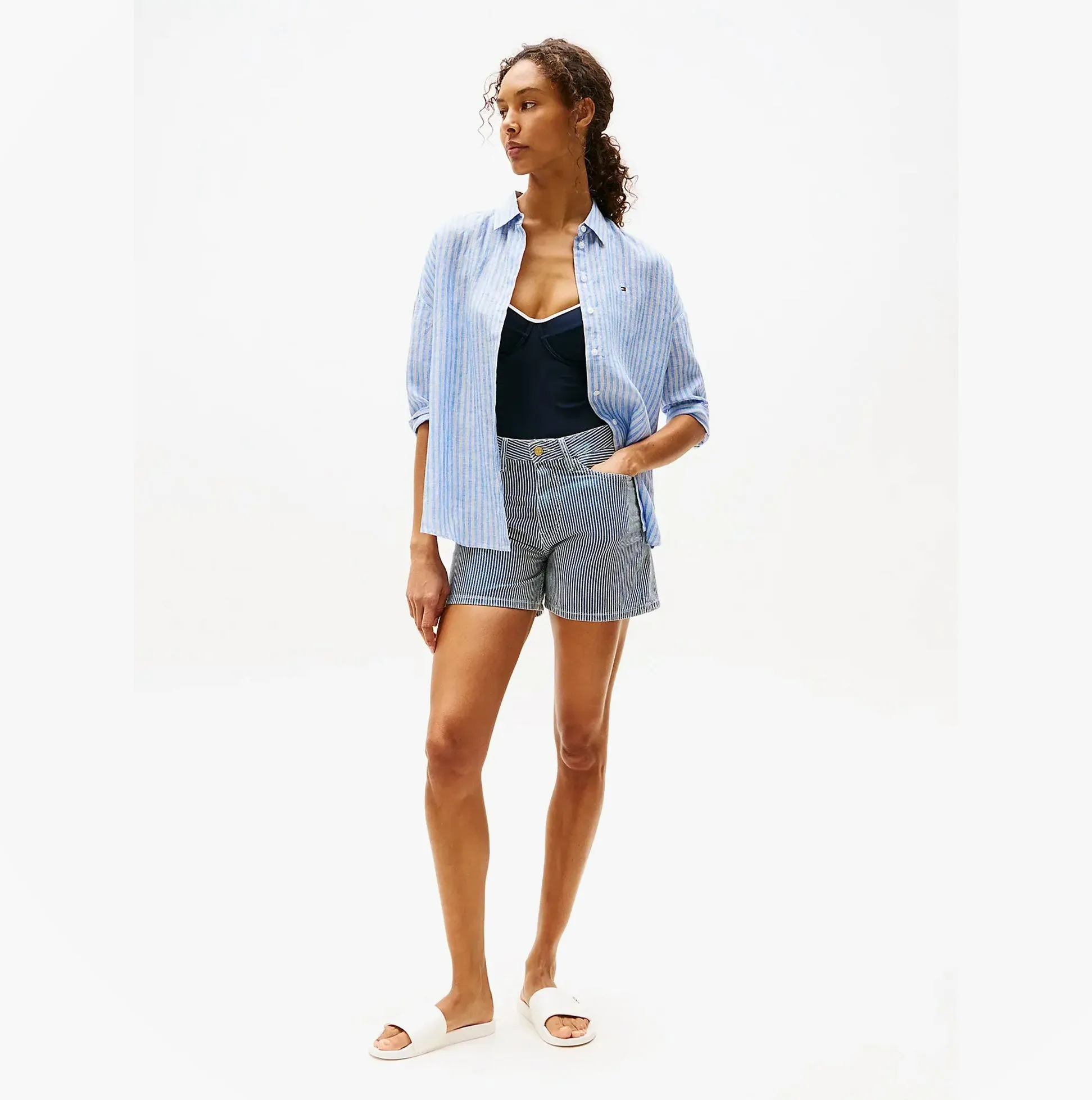 Tommy Hilfiger MONOGRAM POOLSIDE Womens Sliders White sold by Shuperb product image thumbnail 2