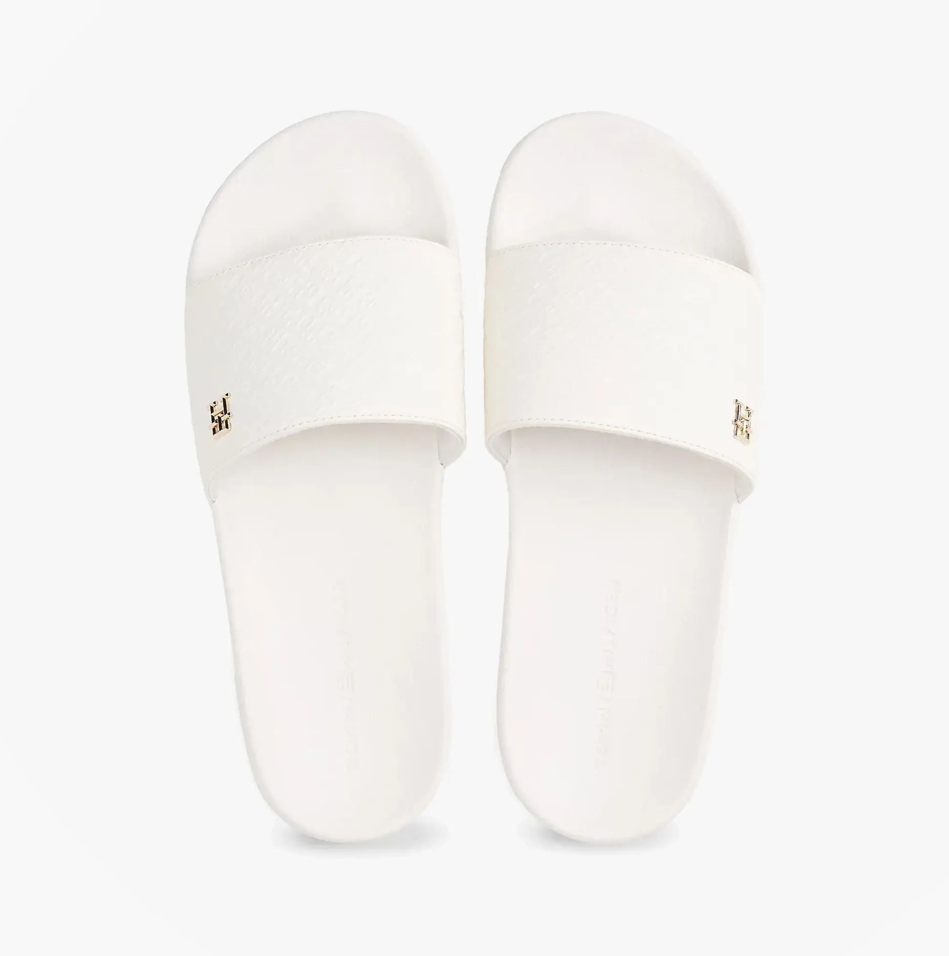 Tommy Hilfiger MONOGRAM POOLSIDE Womens Sliders White sold by Shuperb