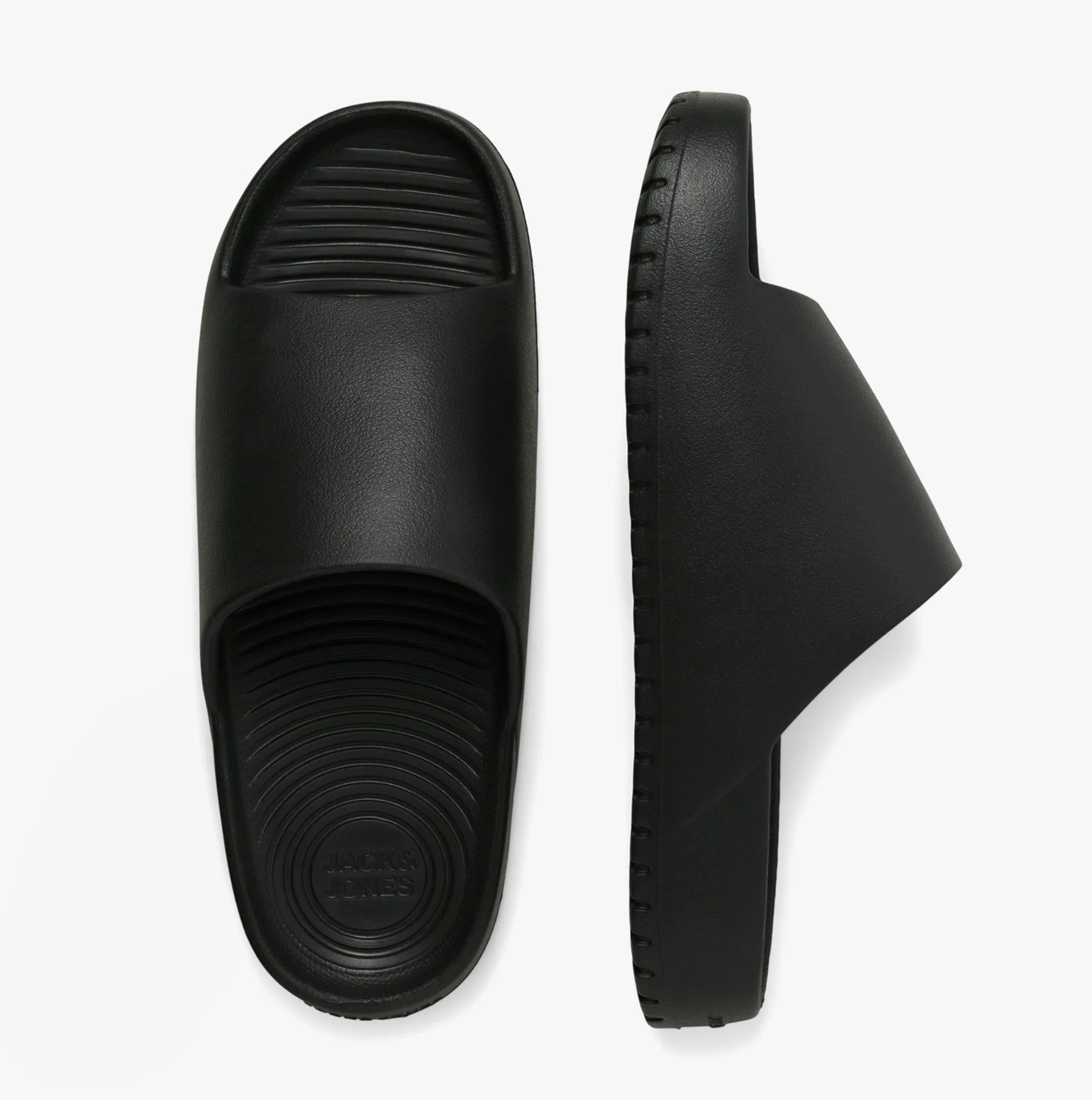 Jack & Jones RIPPLE MOULDED Mens Sandals Anthracite sold by Shuperb product image thumbnail 3