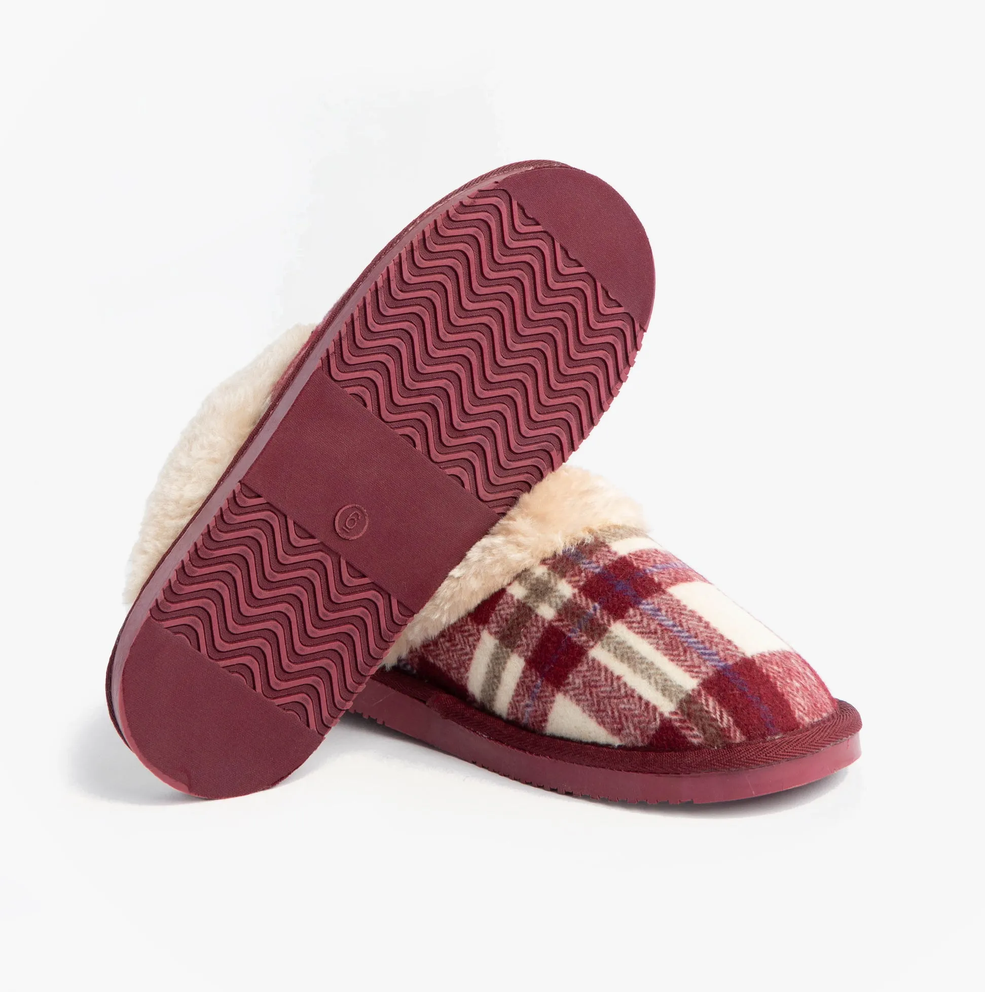 Jo & Joe SHETLAND Womens Mule Slippers Cherry sold by Shuperb product image thumbnail 4