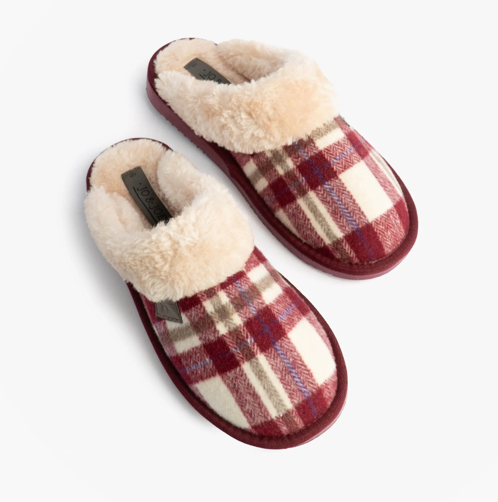 Jo & Joe SHETLAND Womens Mule Slippers Cherry sold by Shuperb product image thumbnail 3