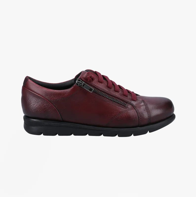 Fleet & Foster POLPERRO Lace Womens Shoes Bordeaux made by Shuperb