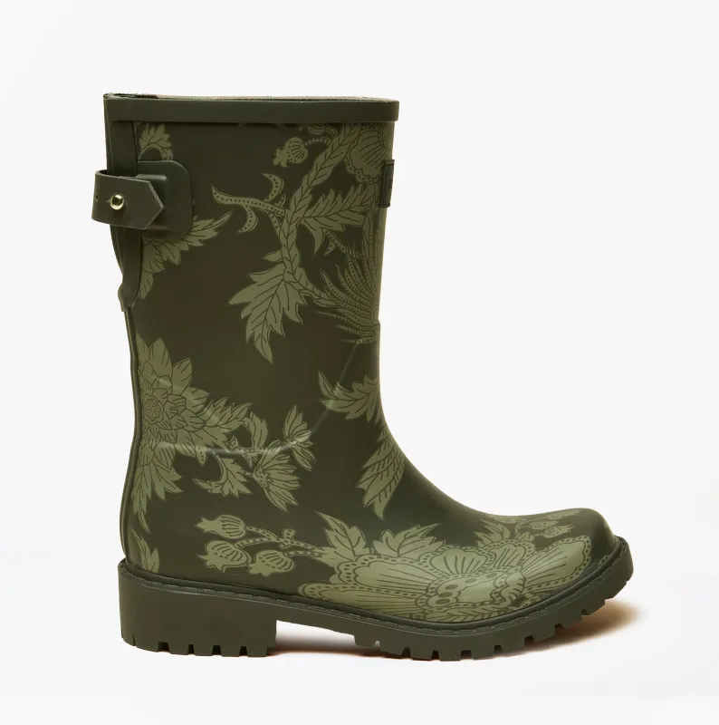 Joules WISTOW Womens Wellington Boots Khaki Green sold by Shuperb