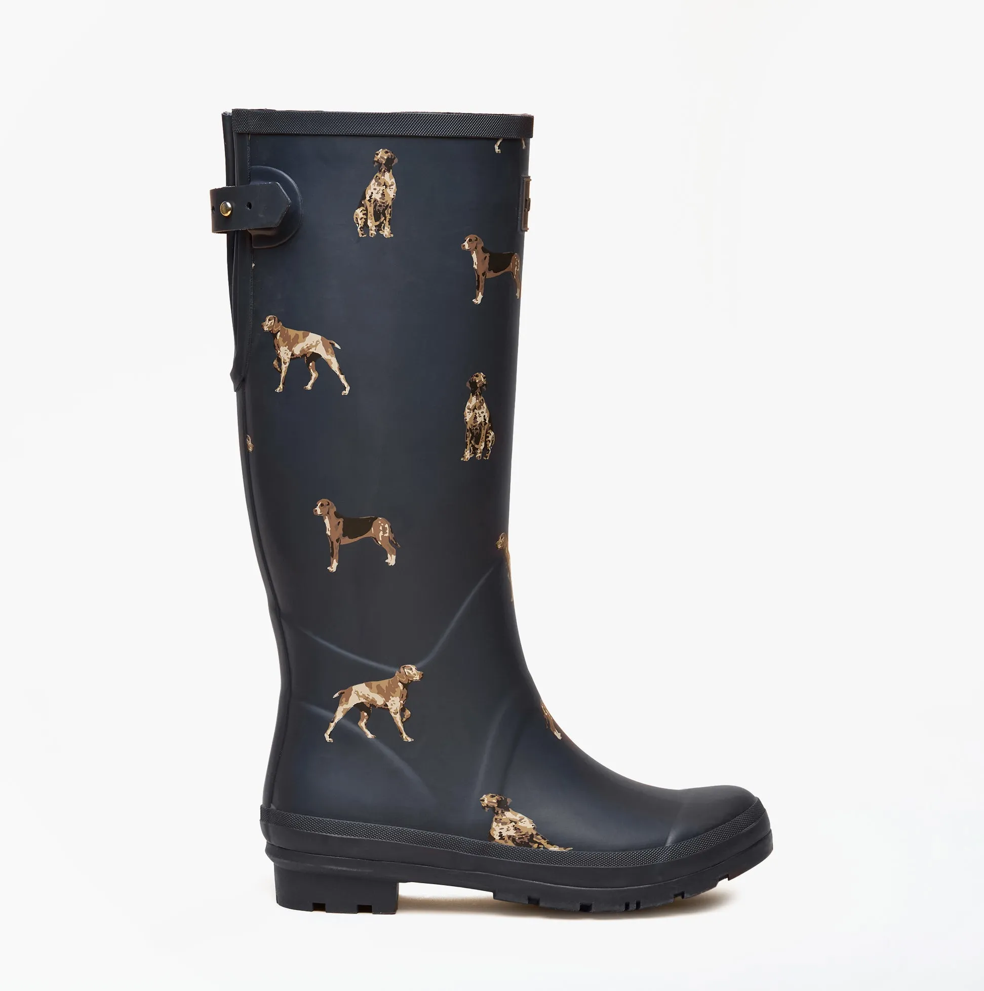Joules WELLY PRINT Womens Wellington Boots Navy sold by Shuperb