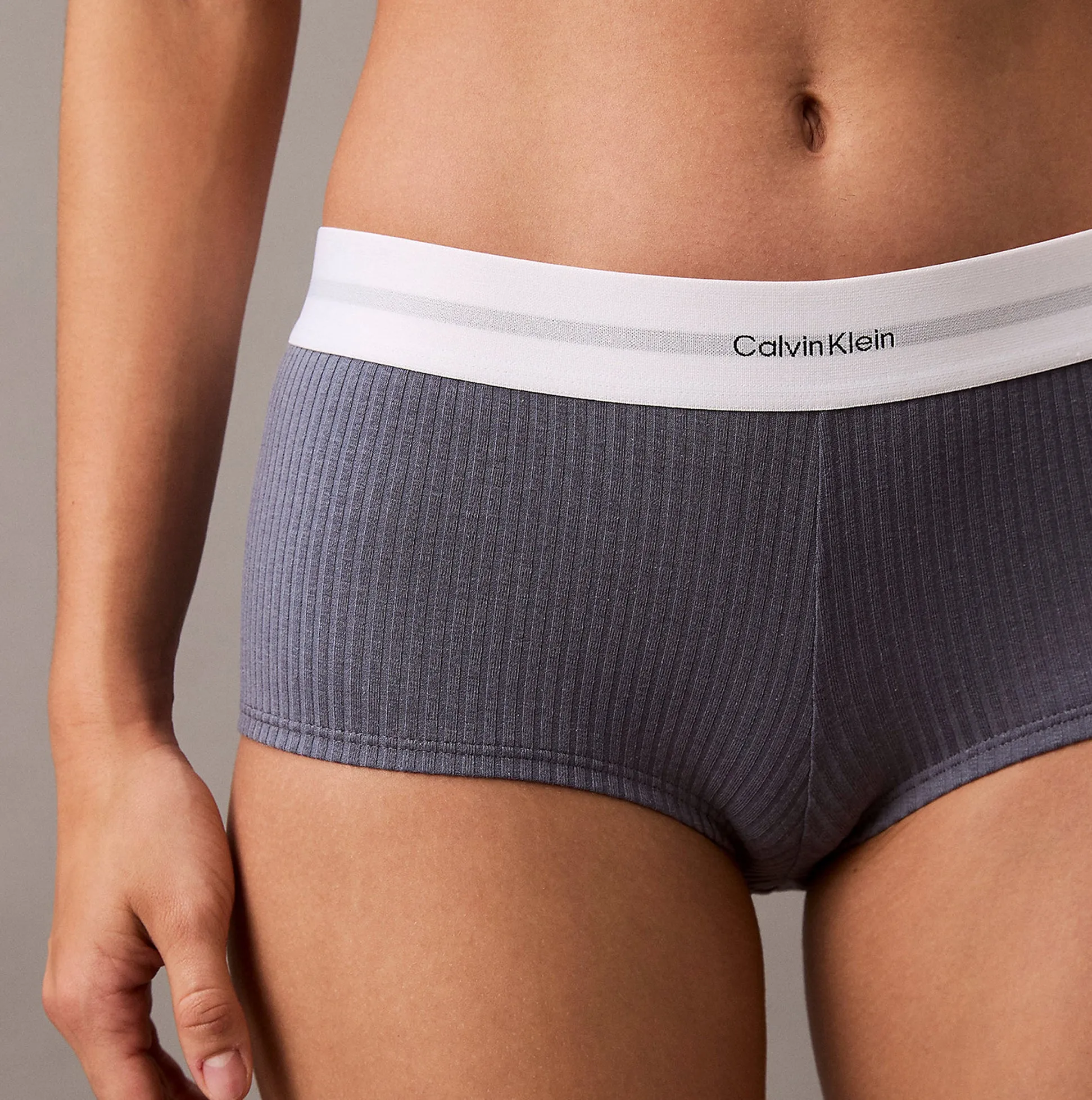 Calvin Klein Womens Hipster Panty BOYSHORTS Grey sold by Shuperb product image thumbnail 4