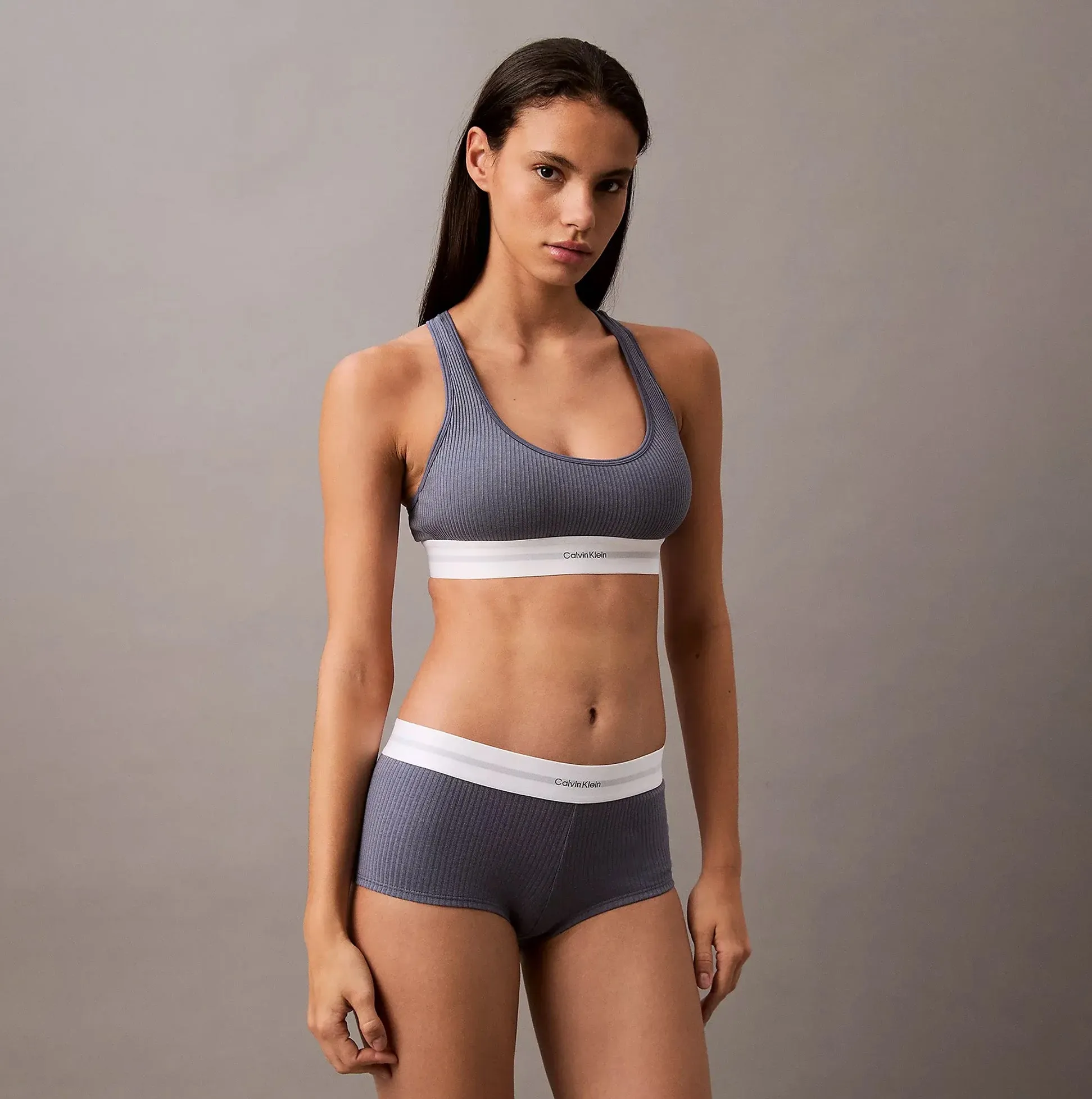 Calvin Klein Womens Hipster Panty BOYSHORTS Grey sold by Shuperb