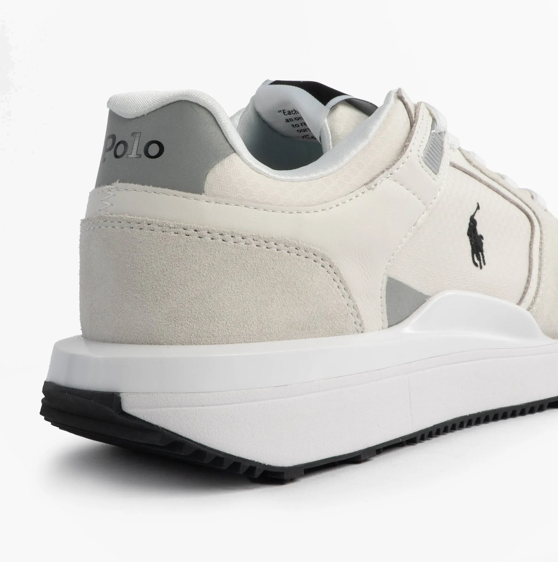 Polo Ralph Lauren Train 89 V2 Mens Suede Panelled Trainer White sold by Shuperb product image thumbnail 5