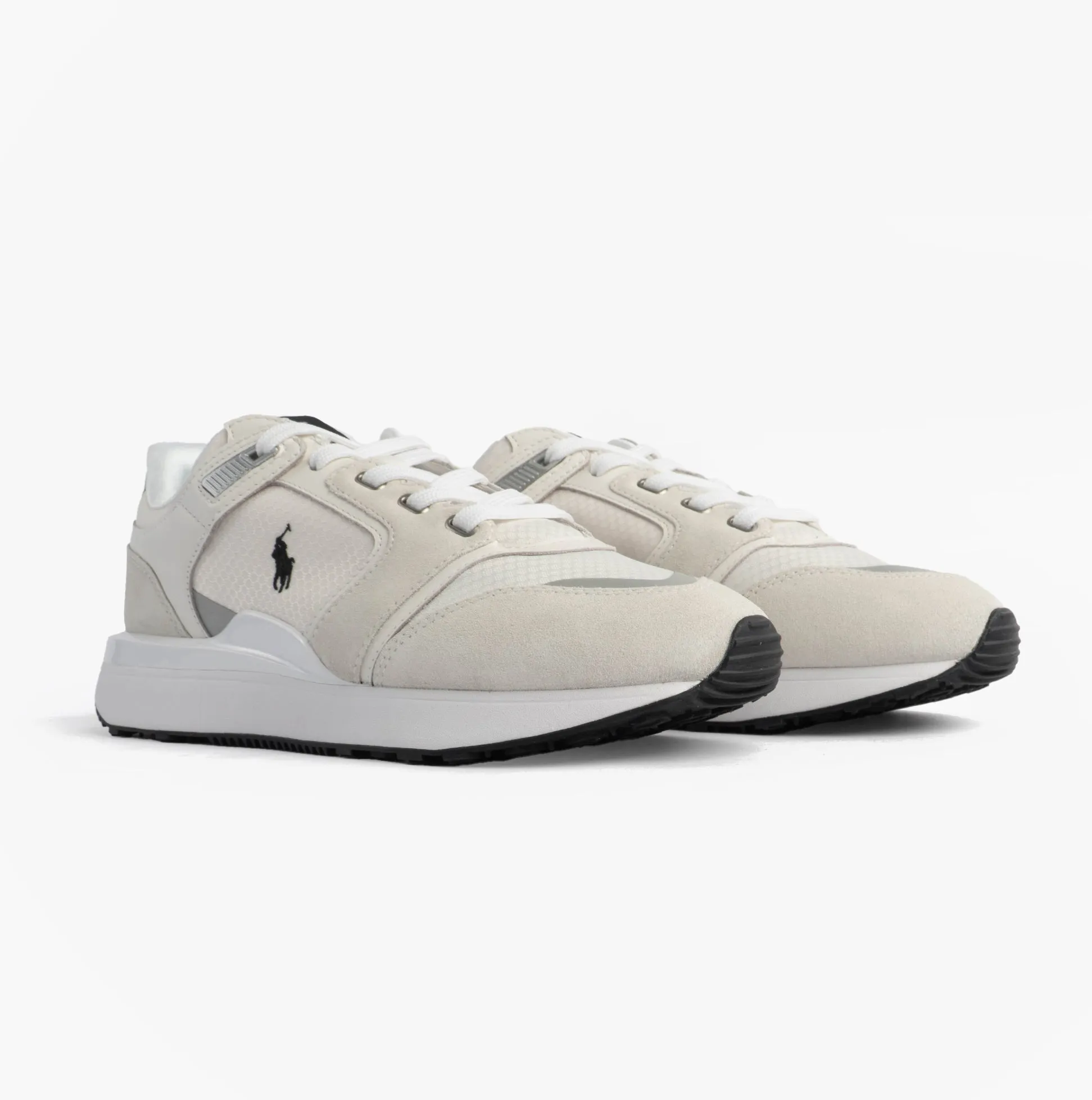 Polo Ralph Lauren Train 89 V2 Mens Suede Panelled Trainer White sold by Shuperb product image thumbnail 4