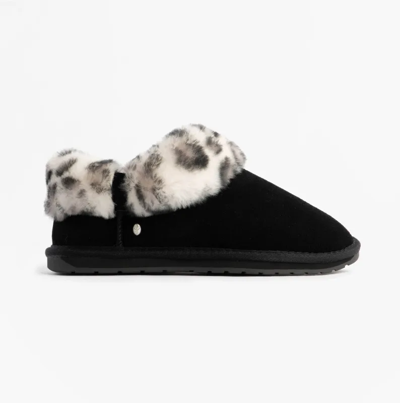 EMU Australia BAIA BOW Womens Sheepskin Slipper Boots Black made by Shuperb