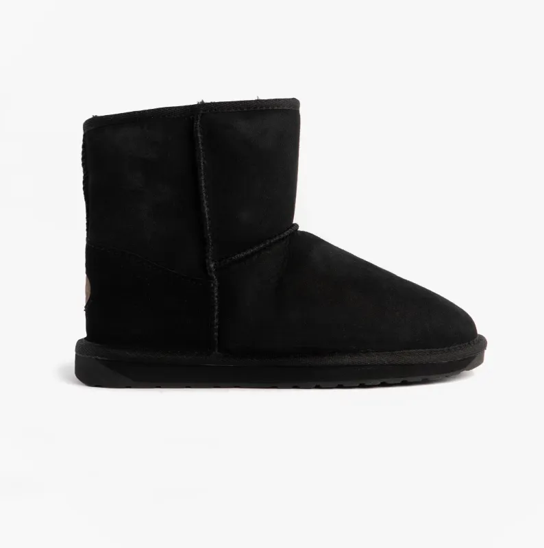 EMU Australia STINGER MINI Womens Sheepskin Boot Black sold by Shuperb