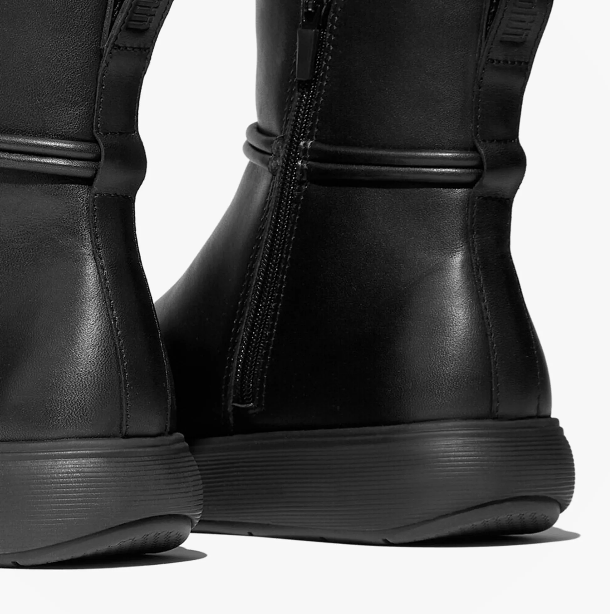FitFlop iQ-COMFF TASSEL LEATHER Ladies Short Boots All Black sold by Shuperb product image thumbnail 4