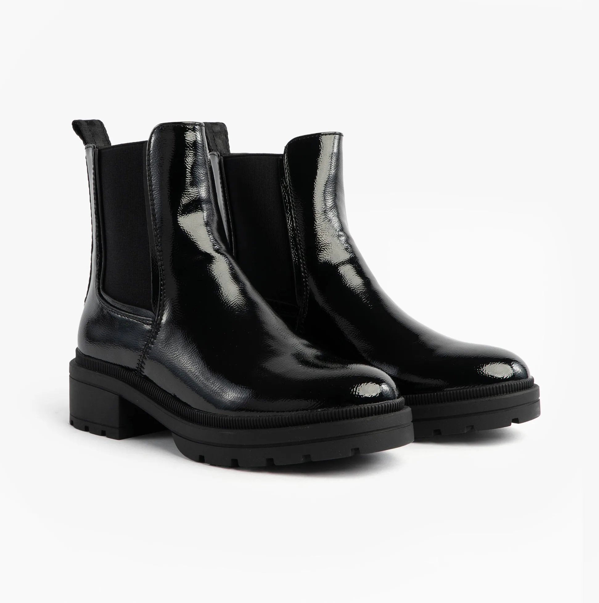 Rocket Dog IGGIE Womens Chelsea Boots Black Patent sold by Shuperb