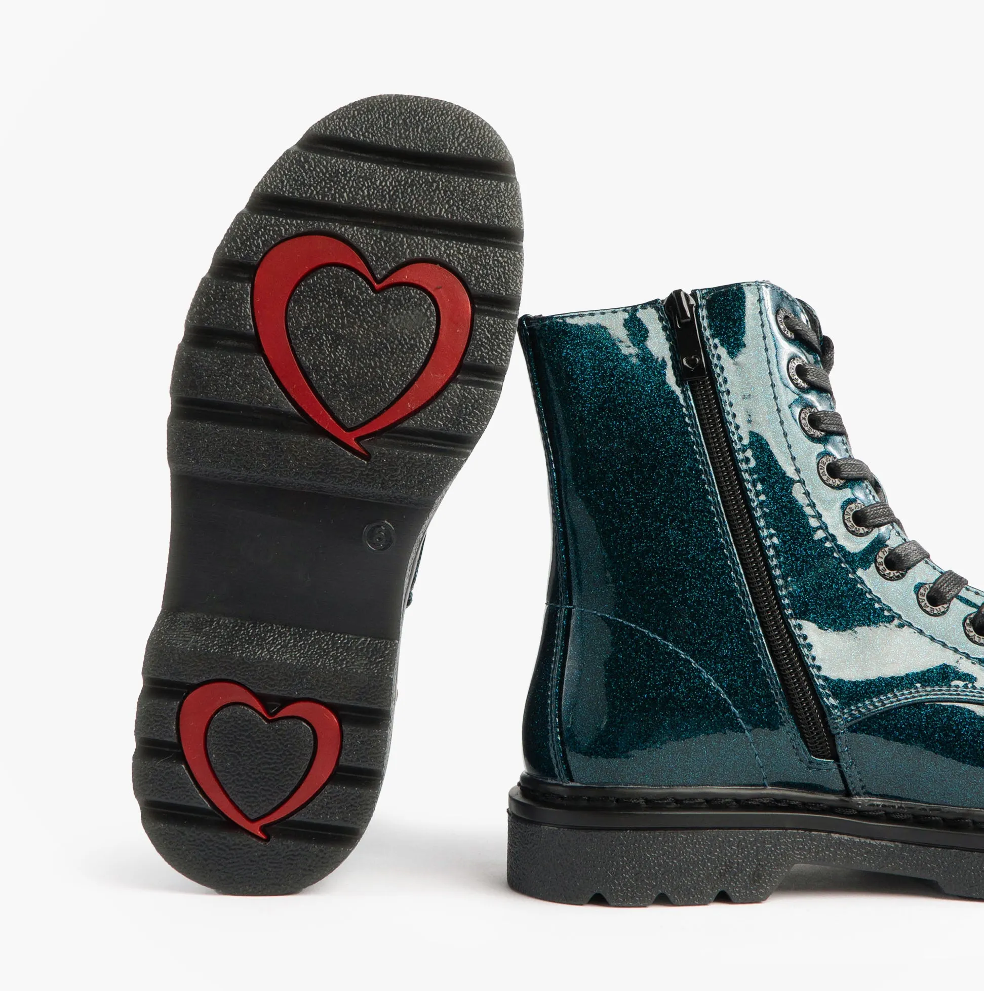 Heavenly Feet JUSTINA2 GLITTER Womens Ankle Boots Ocean Glitter sold by Shuperb product image thumbnail 3