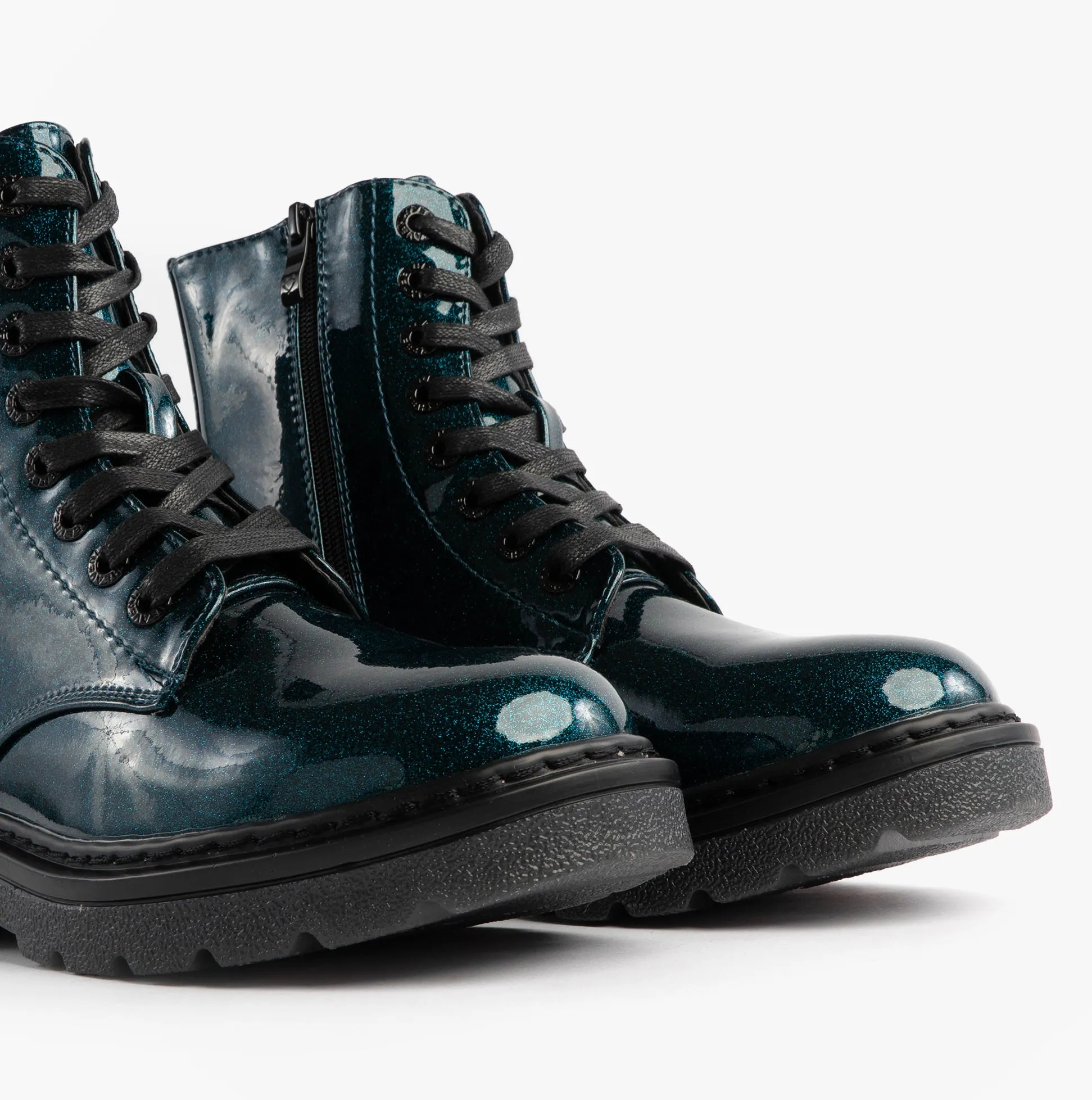 Heavenly Feet JUSTINA2 GLITTER Womens Ankle Boots Ocean Glitter sold by Shuperb product image thumbnail 4