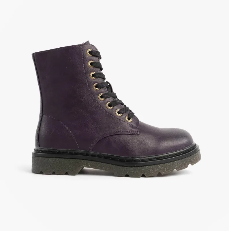 Heavenly Feet JUSTINA2 Womens Ankle Boots Purple sold by Shuperb
