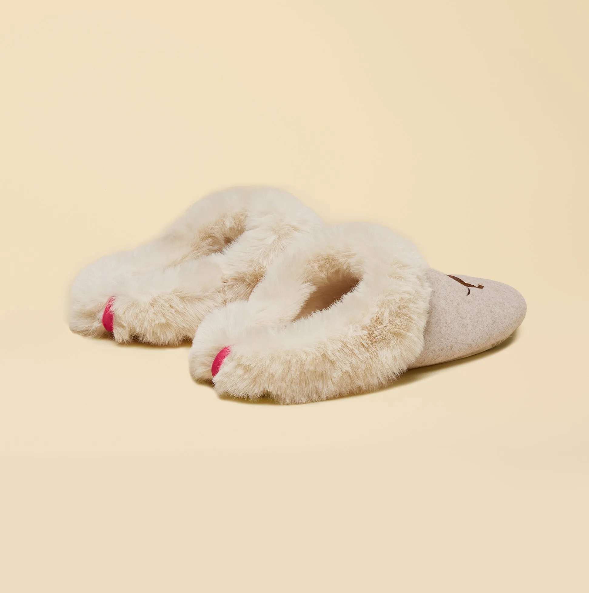 Joules SLIPPET Womens Mule Slippers Oatmeal sold by Shuperb product image thumbnail 2