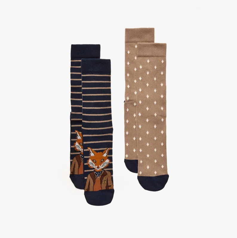 Joules KINGSBURY Mens Socks Navy/Oatmeal sold by Shuperb