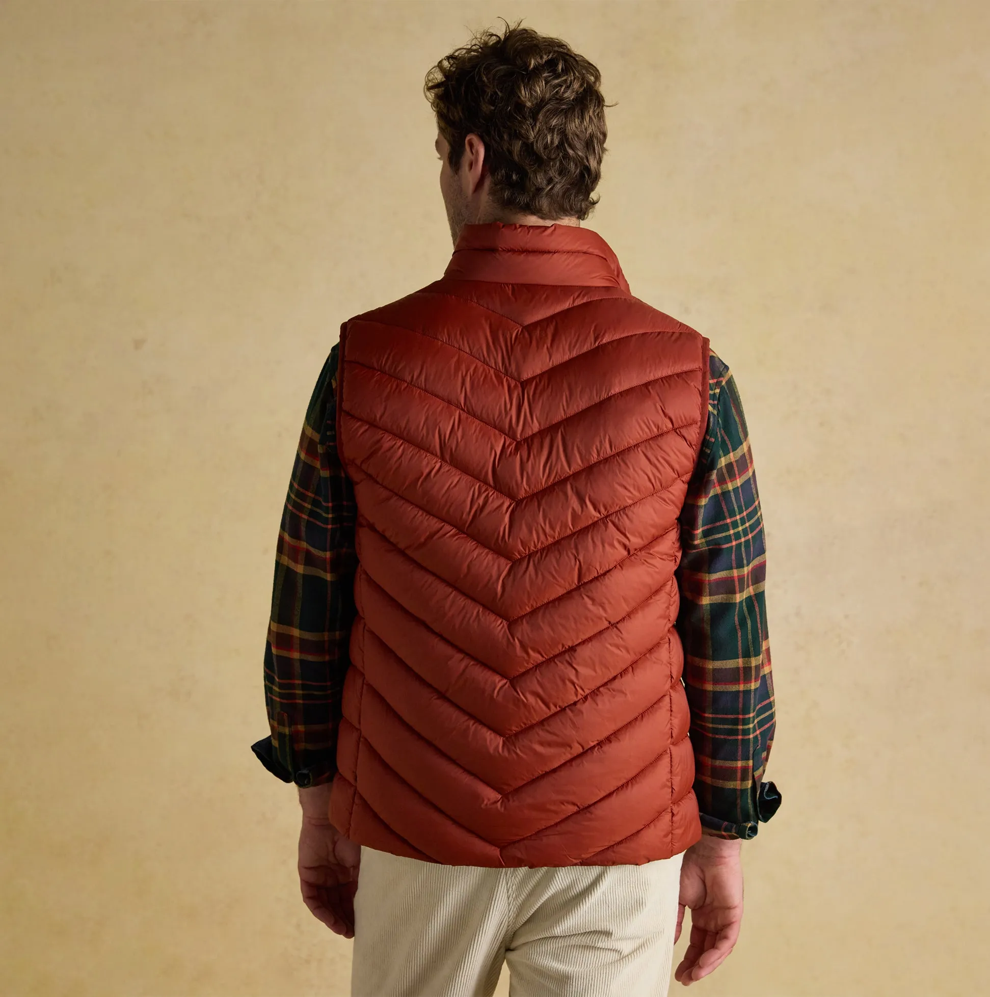 Joules GARRETT Mens Showerproof Padded Gilet Orange sold by Shuperb product image thumbnail 4