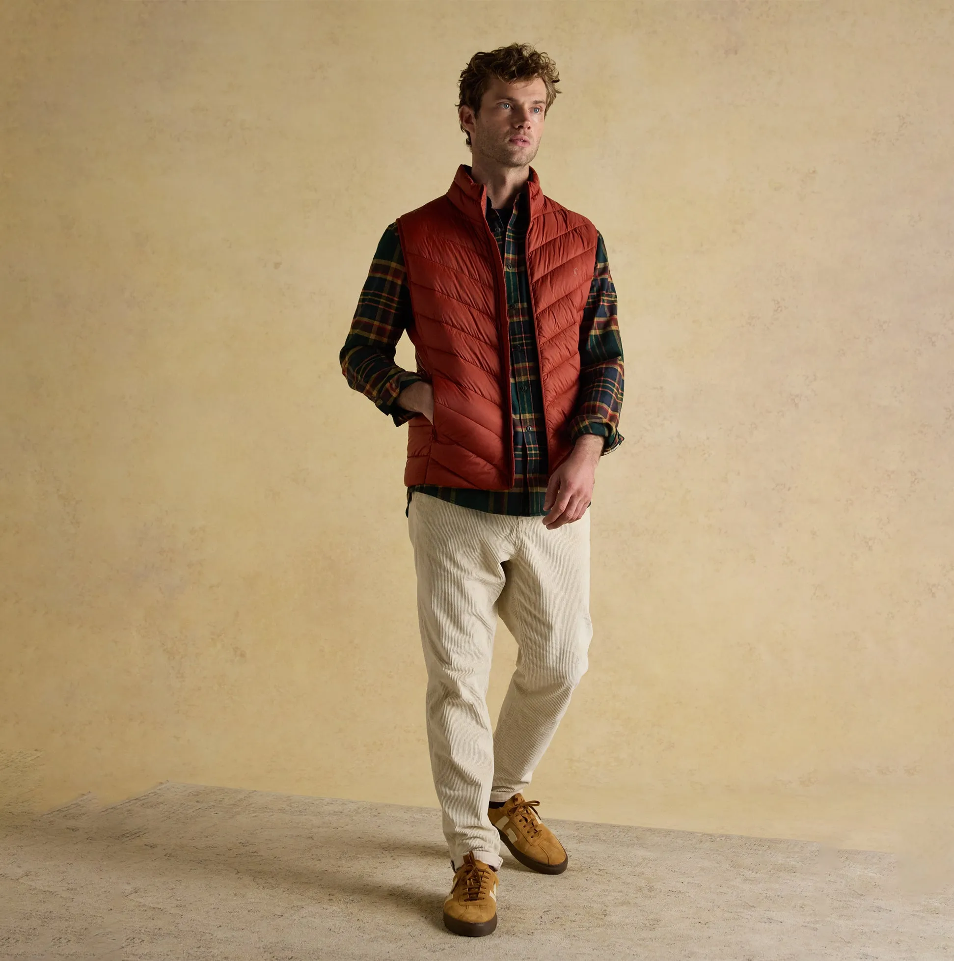 Joules GARRETT Mens Showerproof Padded Gilet Orange sold by Shuperb product image thumbnail 2