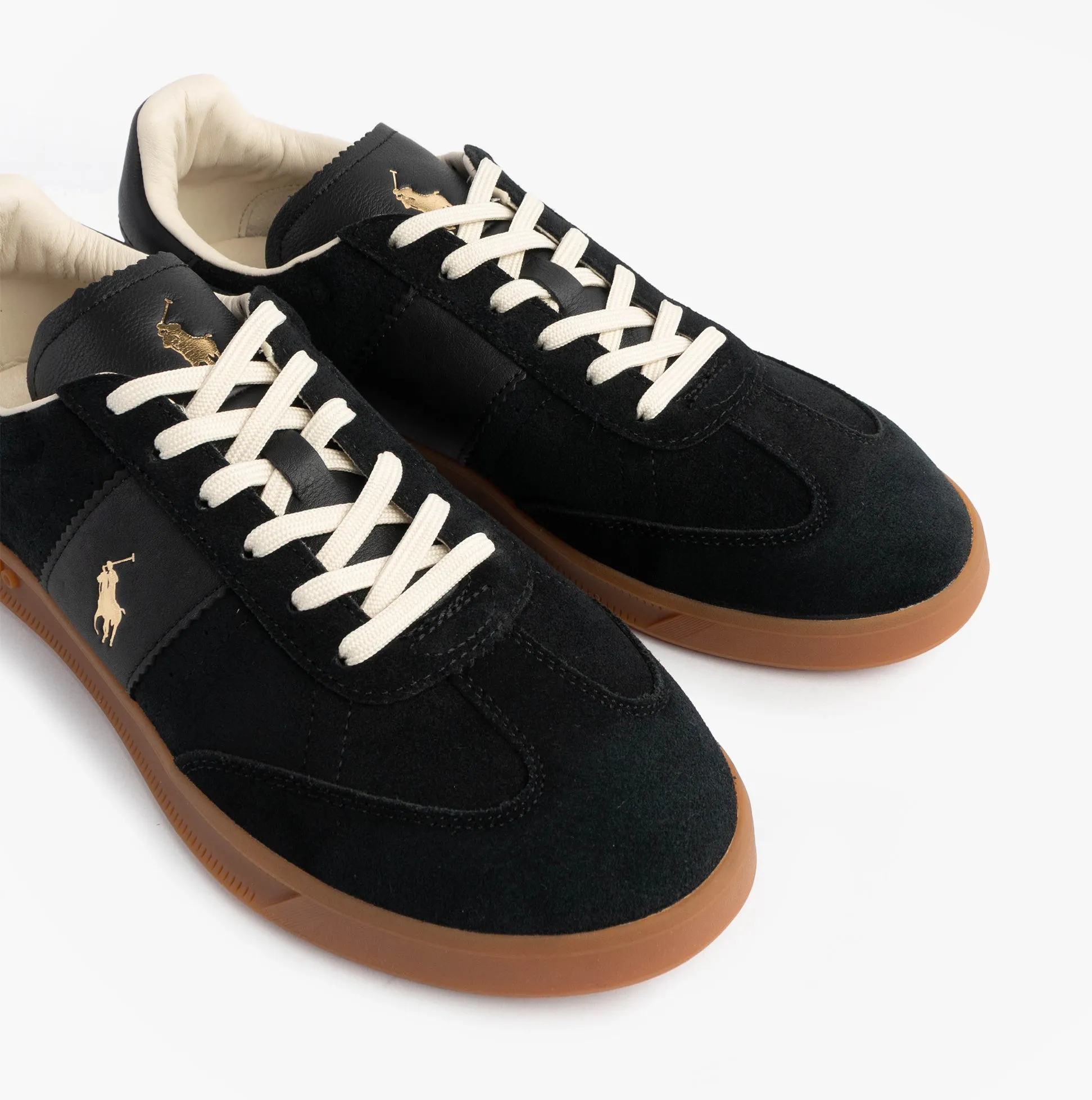 Polo Ralph Lauren Heritage Aera Mens Lace Up Suede Trainer Black sold by Shuperb product image thumbnail 4