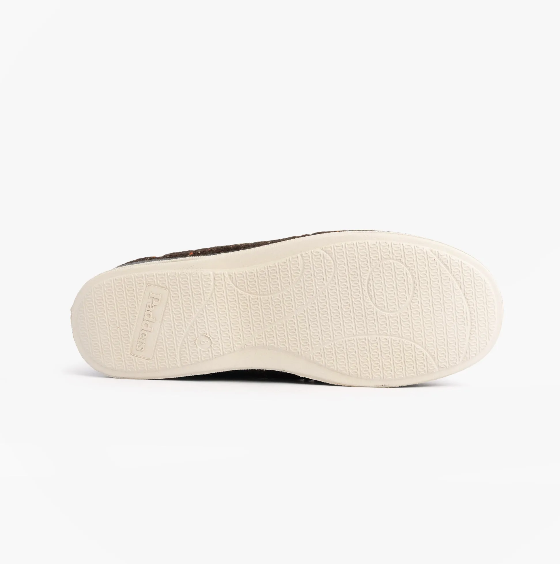 Padders ALBERT Mens (G Fit) Full Slipper Slippers Brown Tweed sold by Shuperb product image thumbnail 3