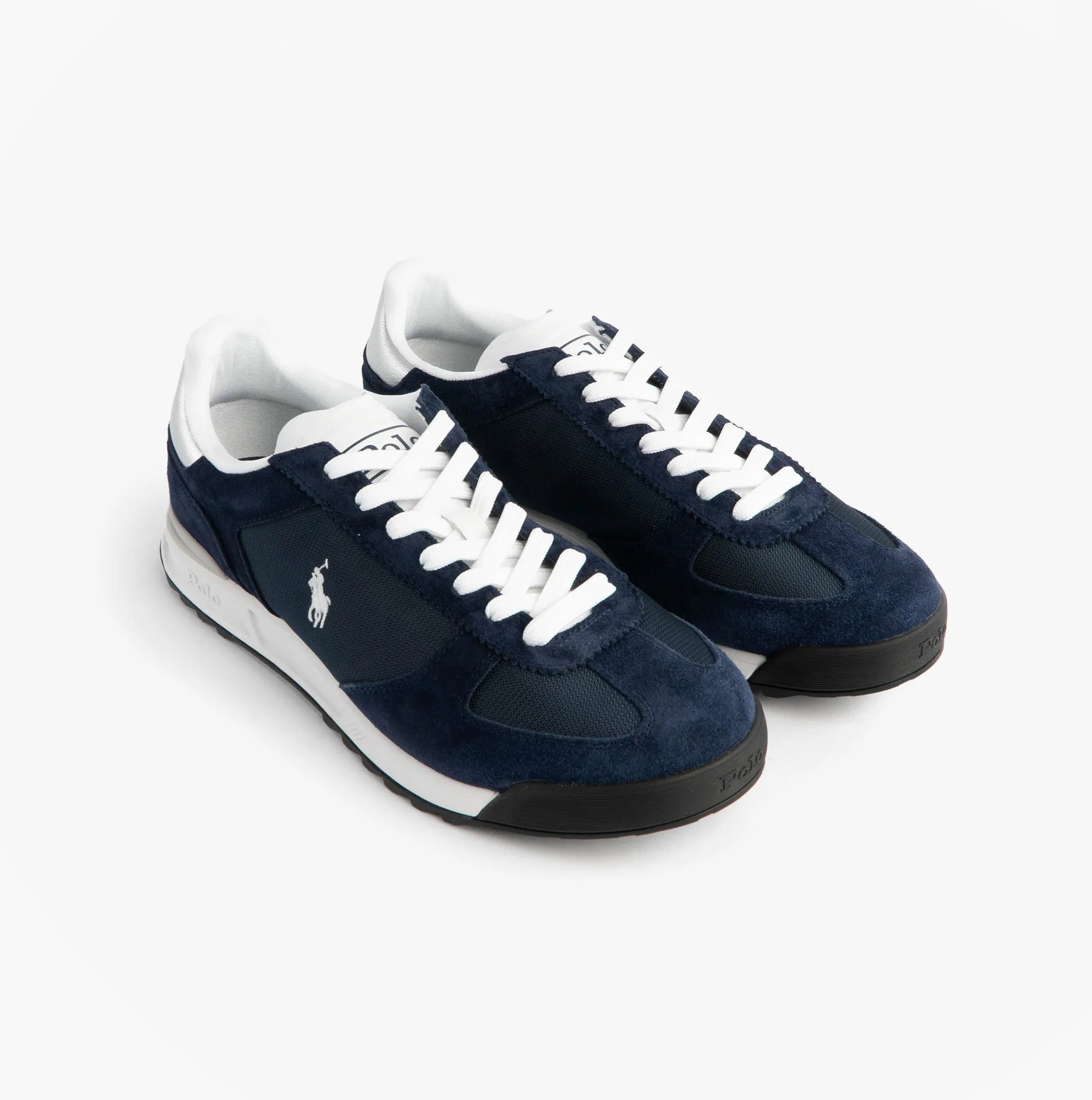 Polo Ralph Lauren Mens Varick Suede & Oxford Lace Up Trainer Navy sold by Shuperb product image thumbnail 4