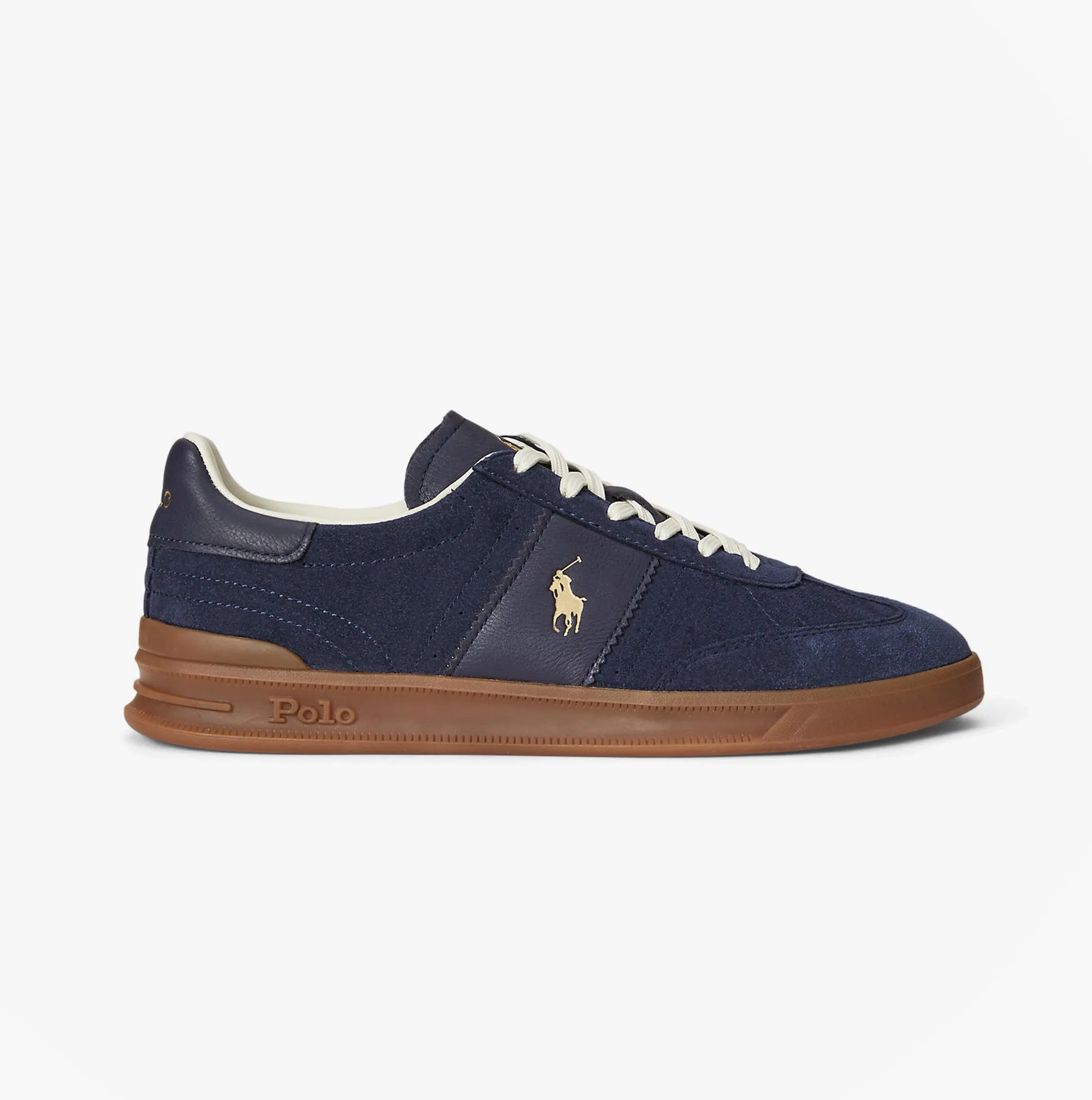 Polo Ralph Lauren Heritage Aera Mens Lace Up Suede Trainer Navy sold by Shuperb