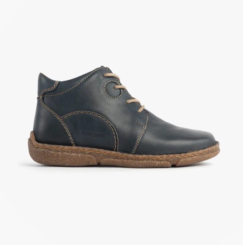 Josef Seibel NEELE 46 Ladies Lace Up Ankle Boots Ocean sold by Shuperb