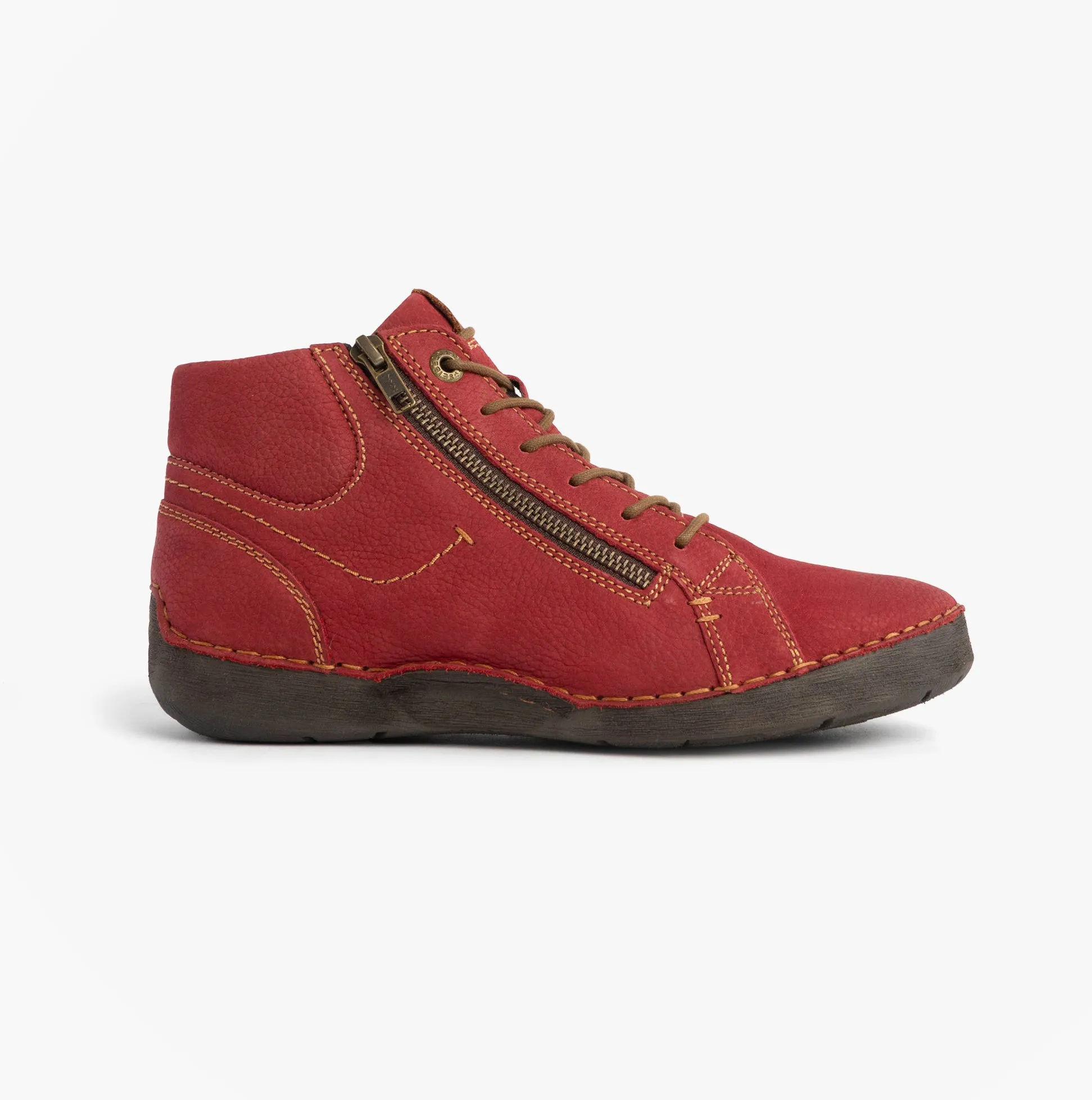 Josef Seibel FERGEY 67 Womens Size Zip Boots Red sold by Shuperb