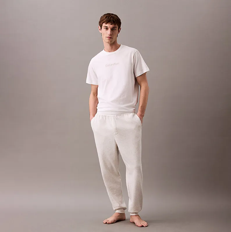 Calvin Klein ICON COTTON TERRY Mens Lounge Joggers Grey Heather sold by Shuperb