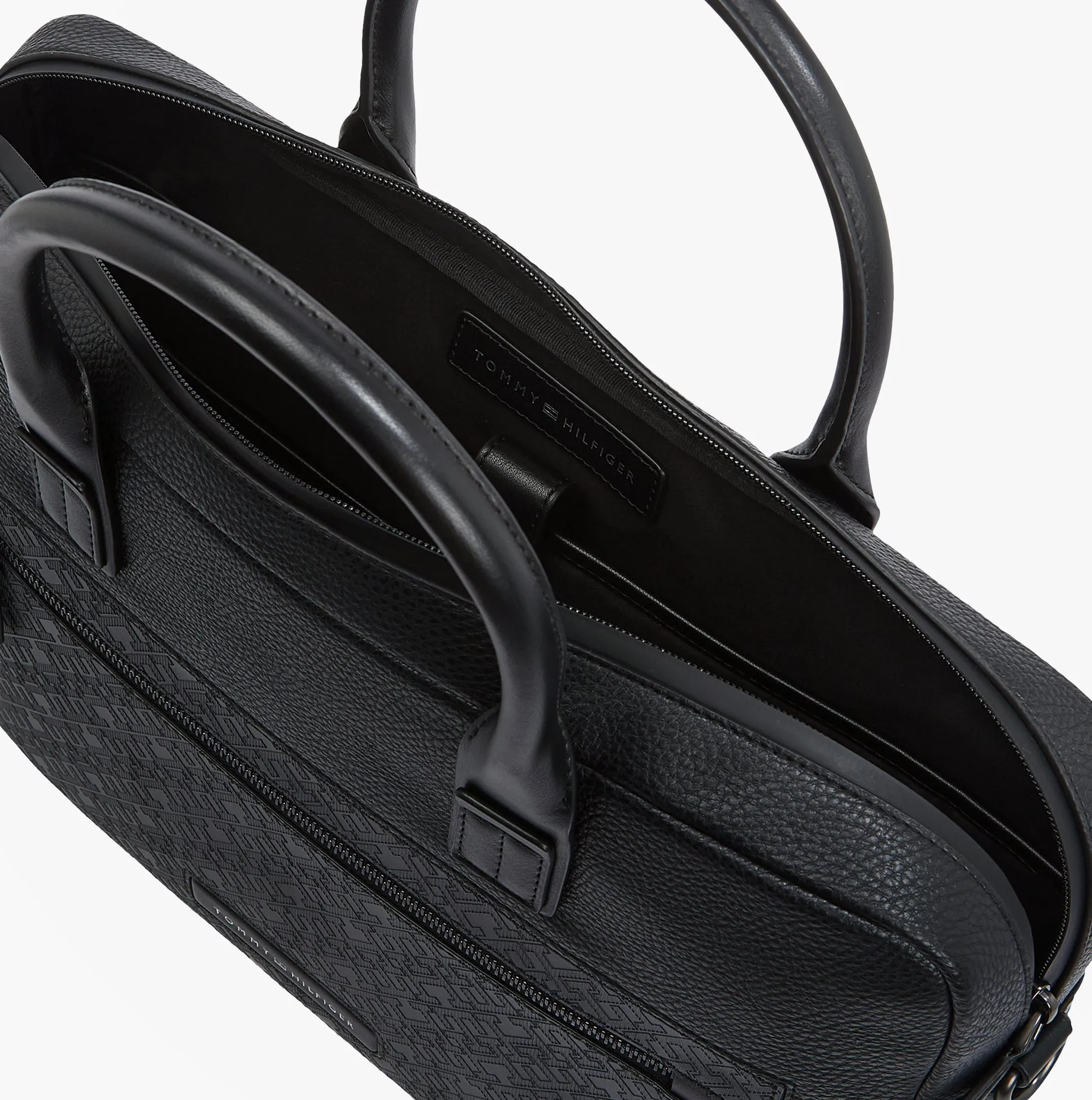Tommy Hilfiger MONOGRAM PEBBLE GRAIN Mens Laptop Bag Black sold by Shuperb product image thumbnail 4