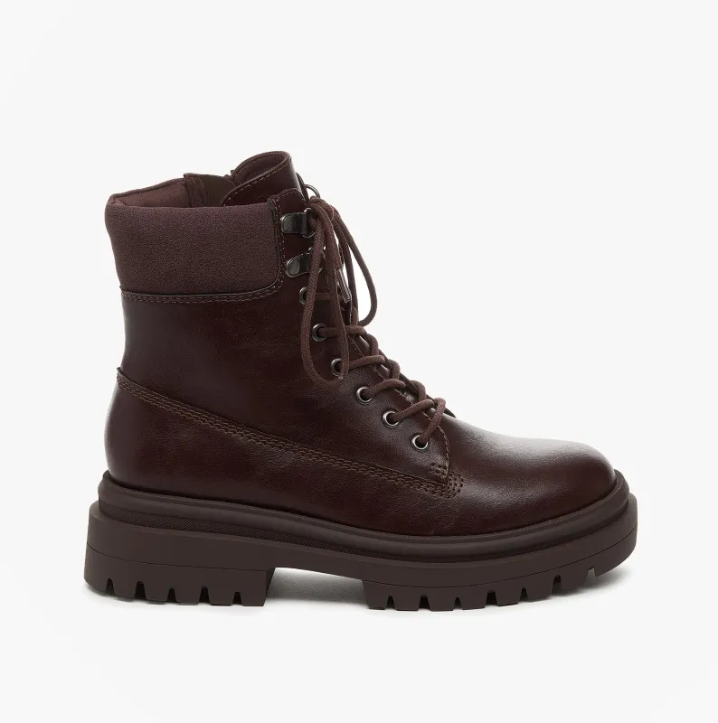 Rocket Dog DANIE Womens Lace Up Boots Dark Brown sold by Shuperb