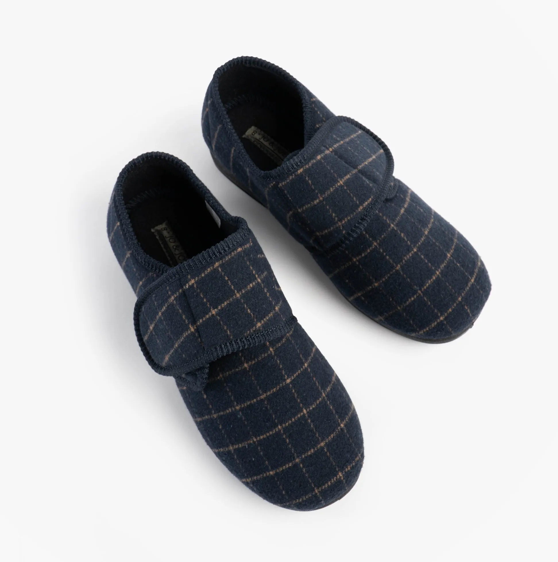Jo & Joe DENNIS Mens Adjustable Full Slippers Navy sold by Shuperb product image thumbnail 2