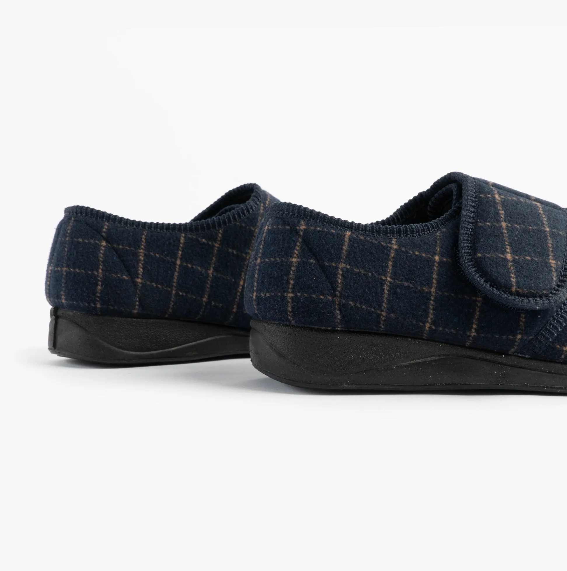 Jo & Joe DENNIS Mens Adjustable Full Slippers Navy sold by Shuperb product image thumbnail 3