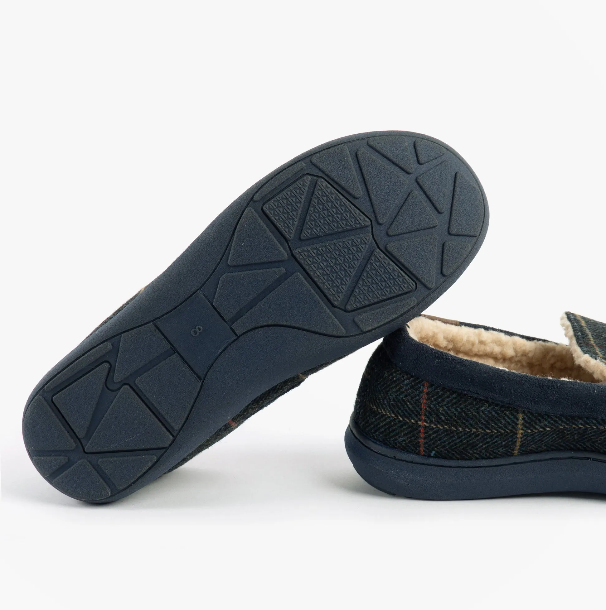 Jo & Joe GLENCOE Mens Tartan Slippers Navy sold by Shuperb product image thumbnail 3