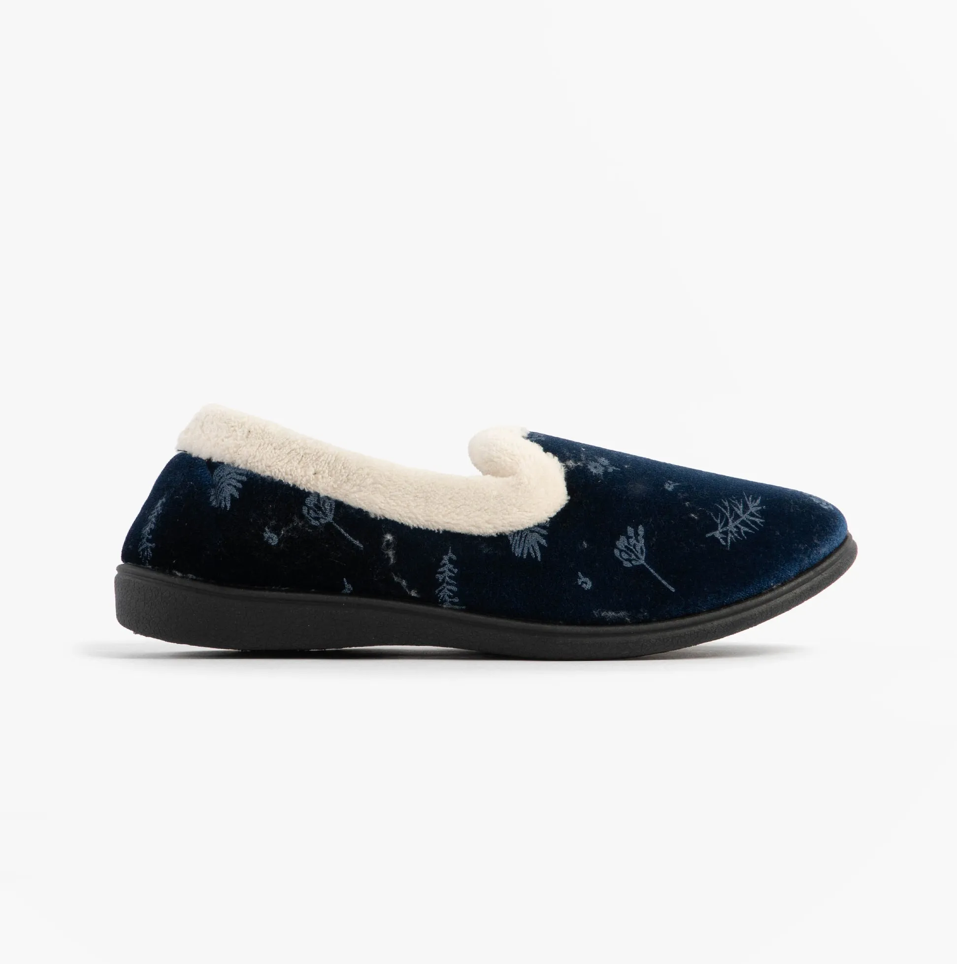 Jo & Joe ANNIE Womens Full Slippers Navy sold by Shuperb