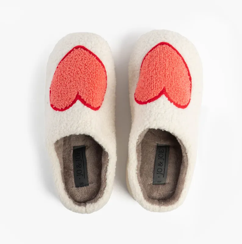 Jo & Joe AMOUR Womens Mule Slippers Cream sold by Shuperb