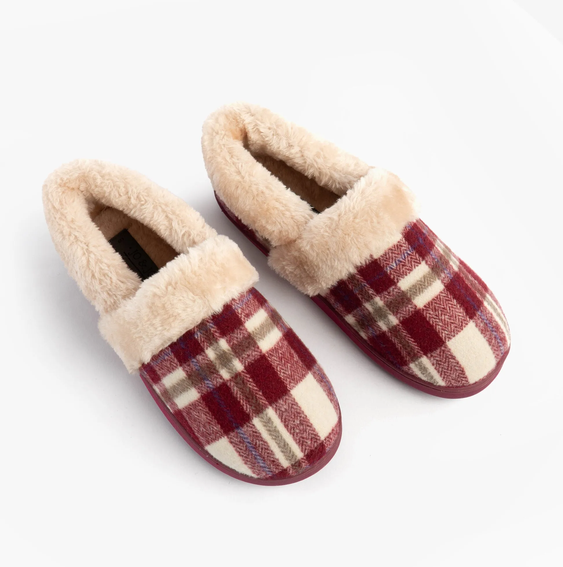Jo & Joe HERITAGE Womens Full Slippers Cherry sold by Shuperb product image thumbnail 2
