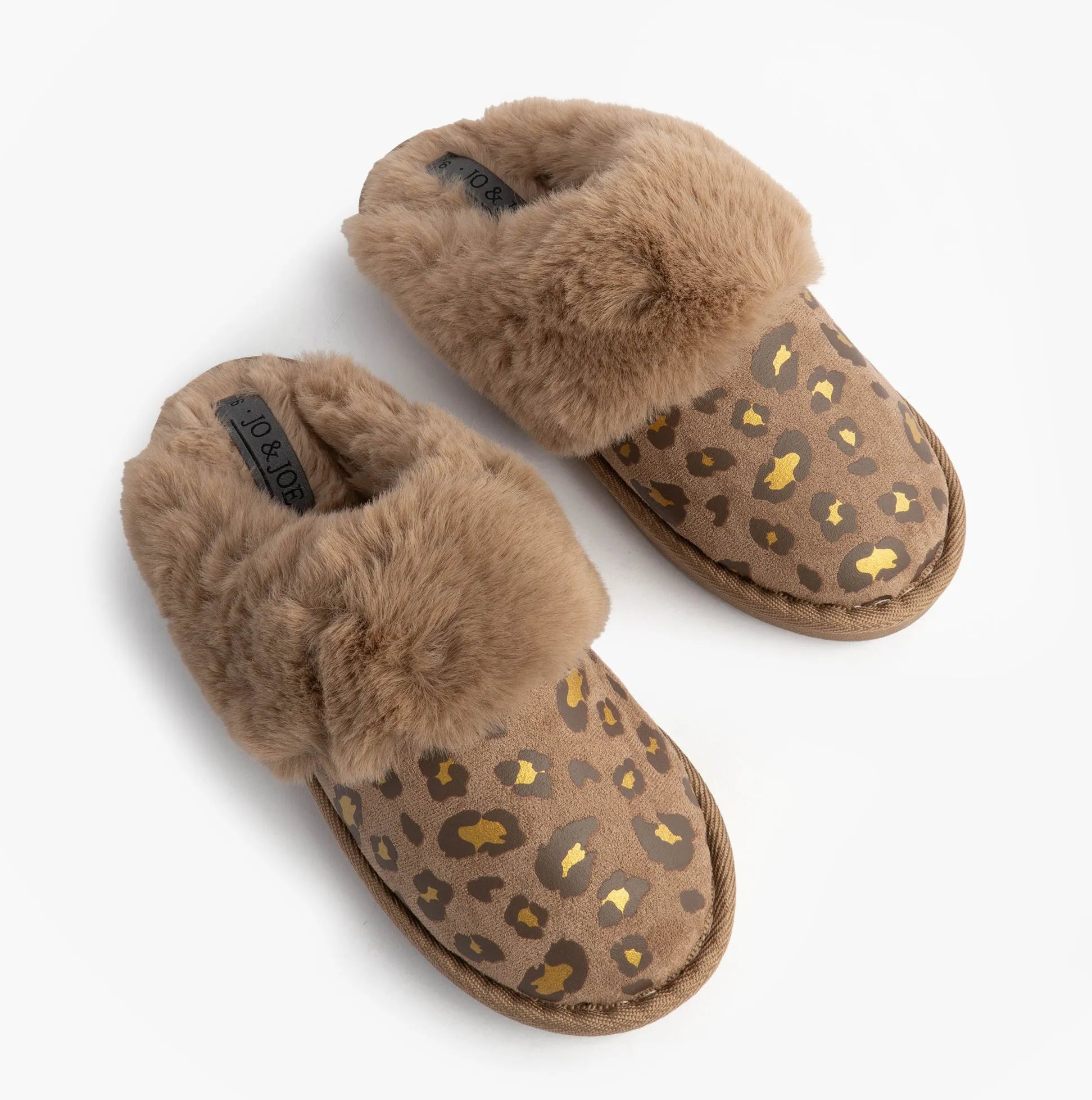 Jo & Joe MILA Womens Mule Slippers Chestnut Leopard sold by Shuperb product image thumbnail 2