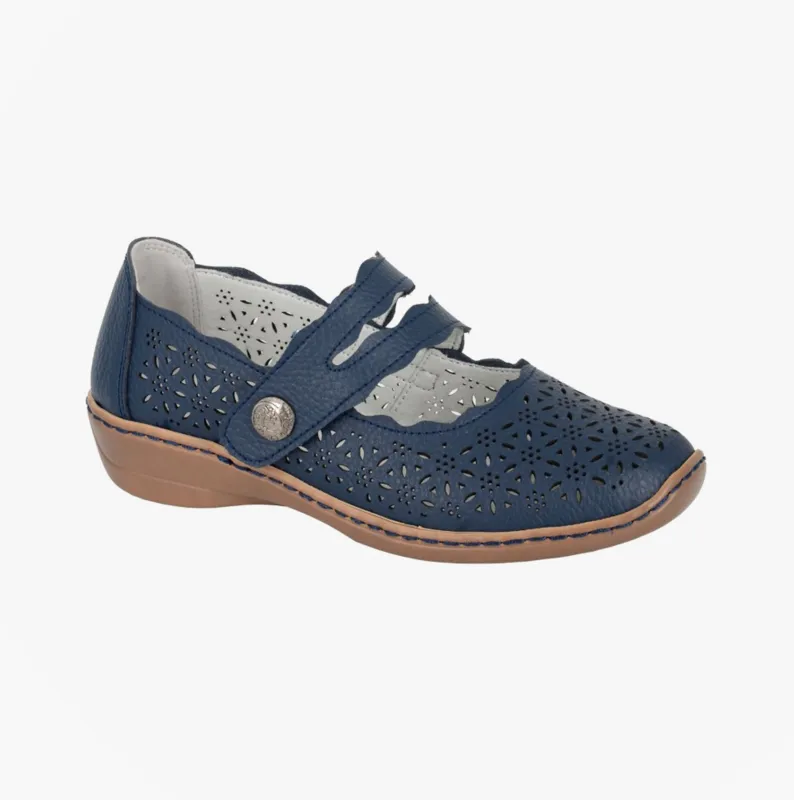 Boulevard L641C Ladies Shoes Navy Blue sold by Shuperb