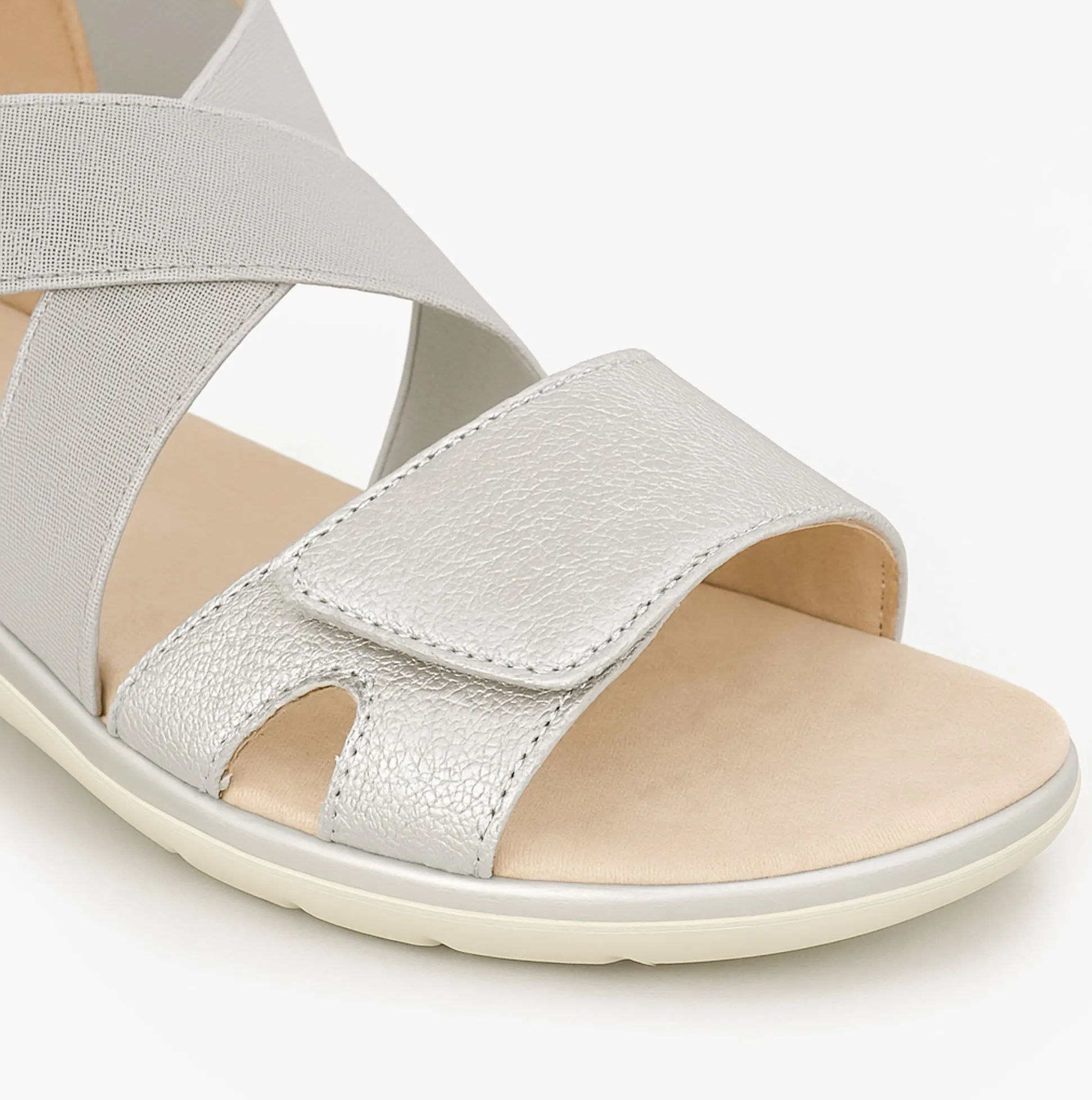 Boulevard Womens Strapy Sandals Silver Shimmer sold by Shuperb product image thumbnail 4