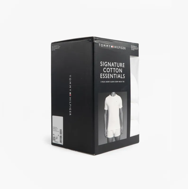 Tommy Hilfiger SS TEE Mens 3-Pack T-Shirts White sold by Shuperb