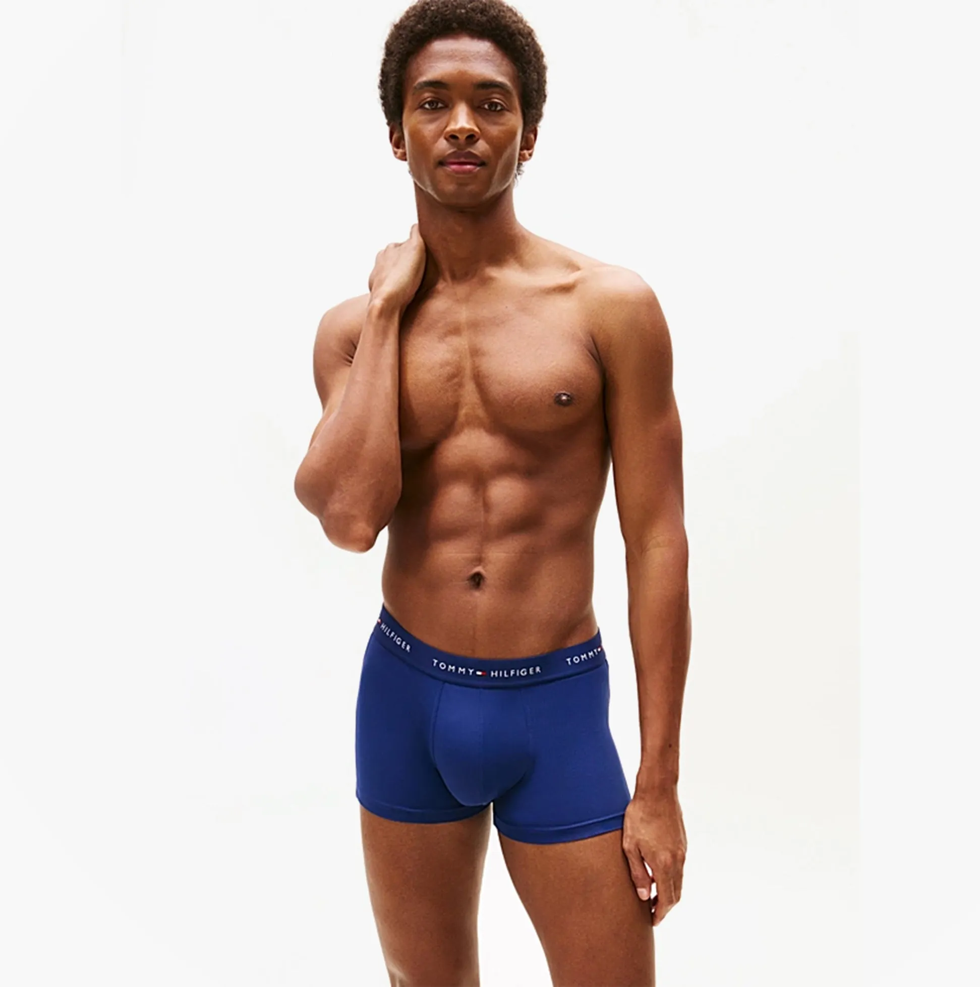 Tommy Hilfiger 3-Pack Signature Mens Microfibre Trunks Multicoloured sold by Shuperb product image thumbnail 3