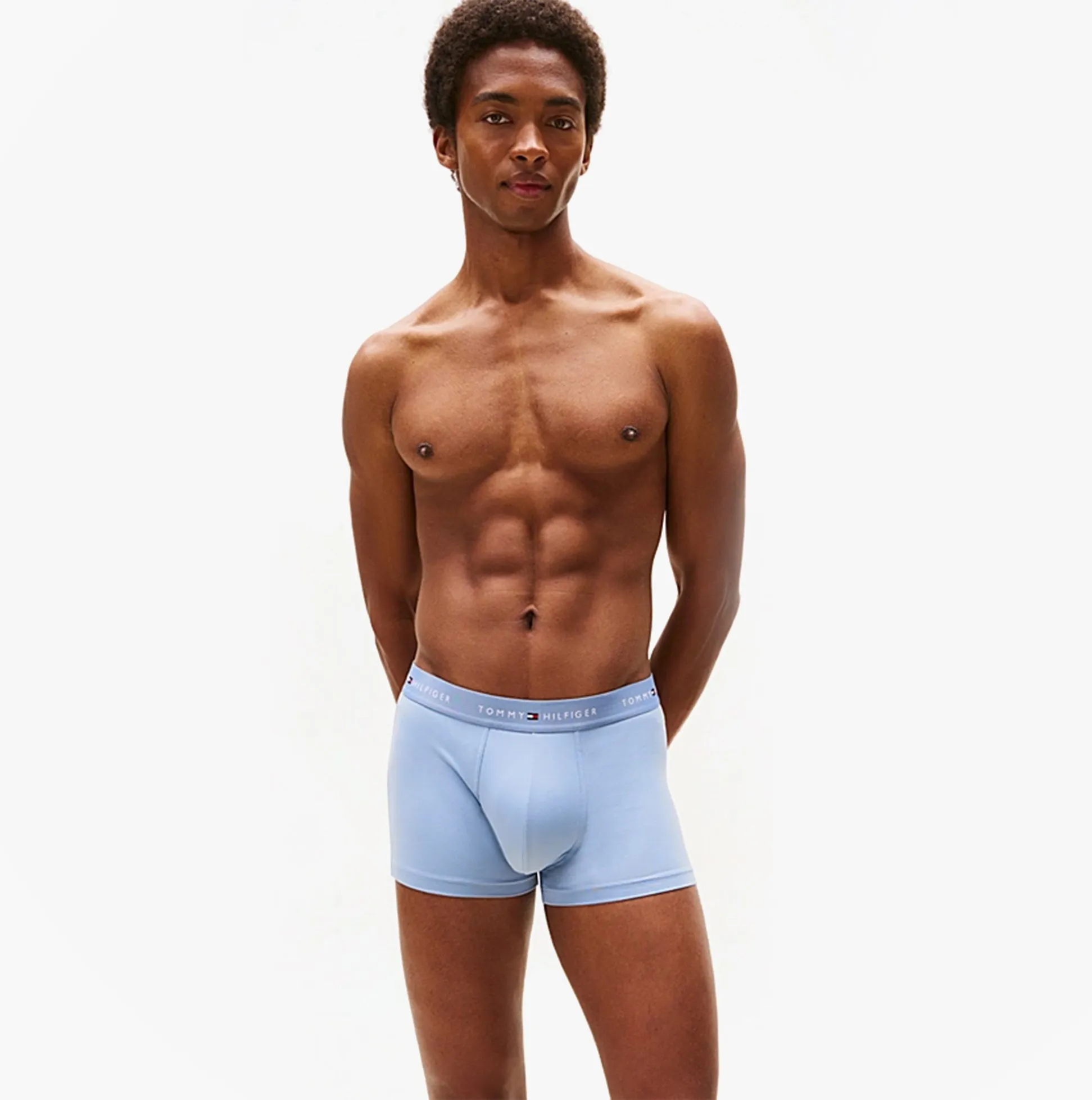 Tommy Hilfiger 3-Pack Signature Mens Microfibre Trunks Multicoloured sold by Shuperb product image thumbnail 4