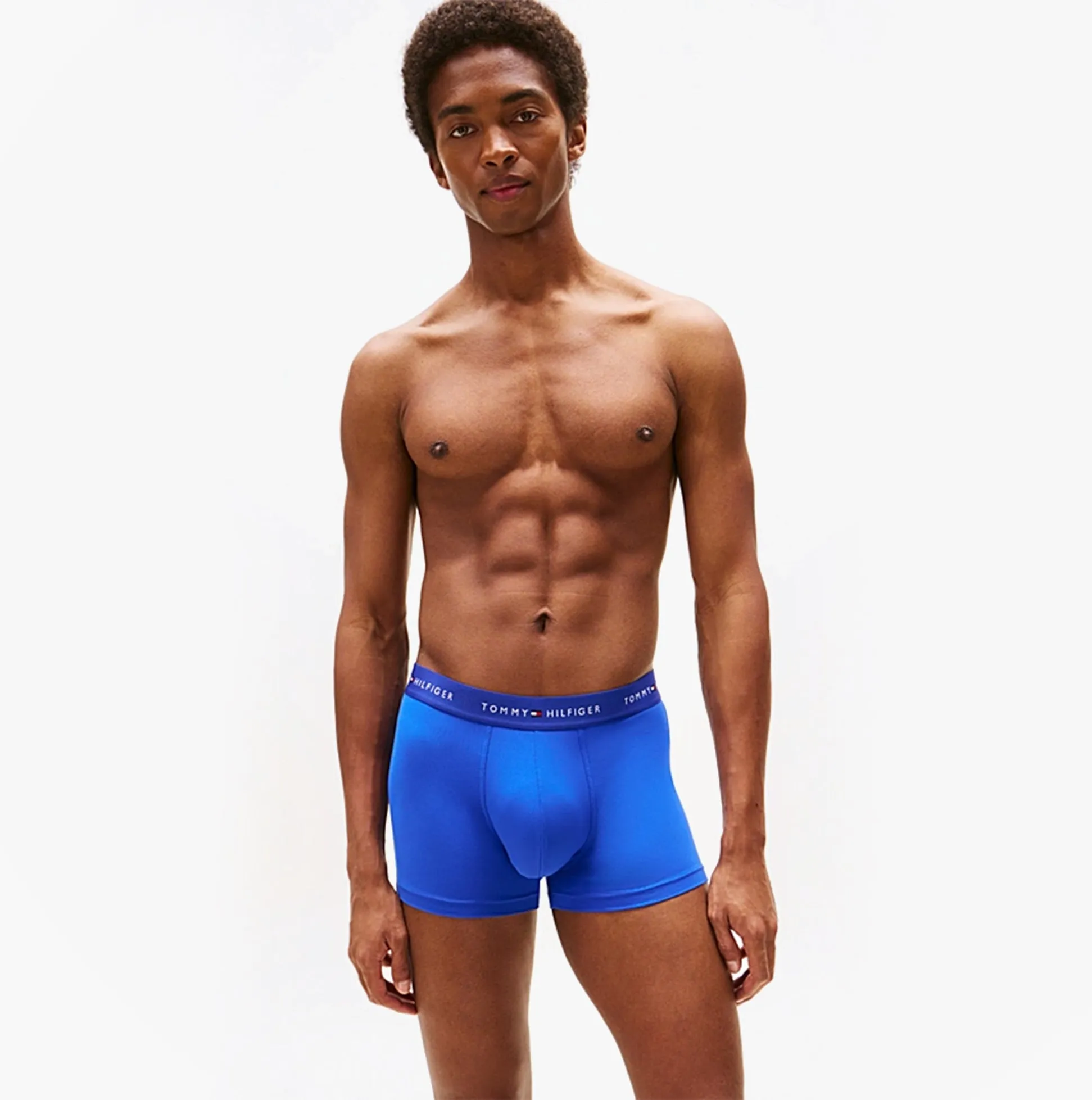 Tommy Hilfiger 3-Pack Signature Mens Microfibre Trunks Multicoloured sold by Shuperb product image thumbnail 2