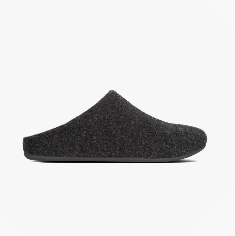 FitFlop CHRISSIE Womens Felt Slippers Black sold by Shuperb