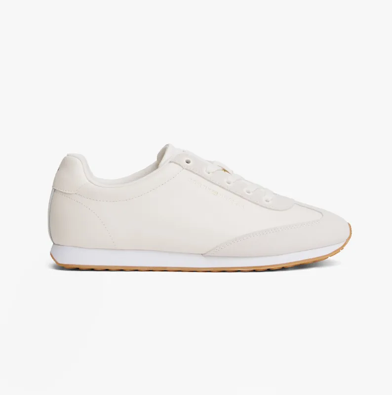 Tommy Hilfiger HERITAGE FASHION RUN Womens Trainers Ancient White sold by Shuperb